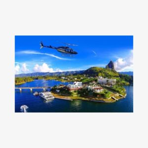 The best private tour to Guatape and Helicopter ride + Guatape's rock +Boat ride